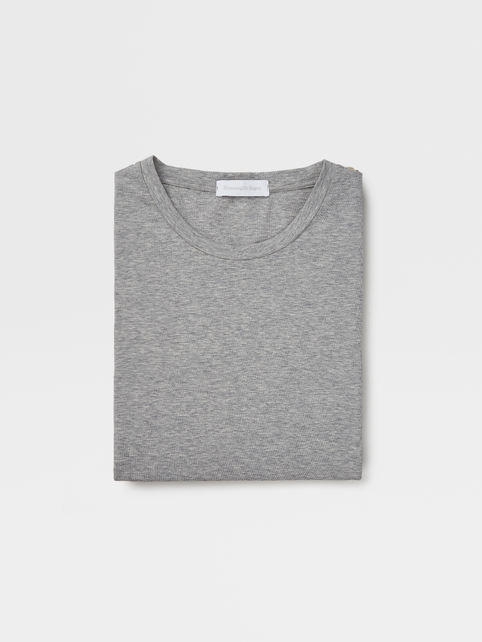 花灰色弹力棉质t 恤ss22 Zegna