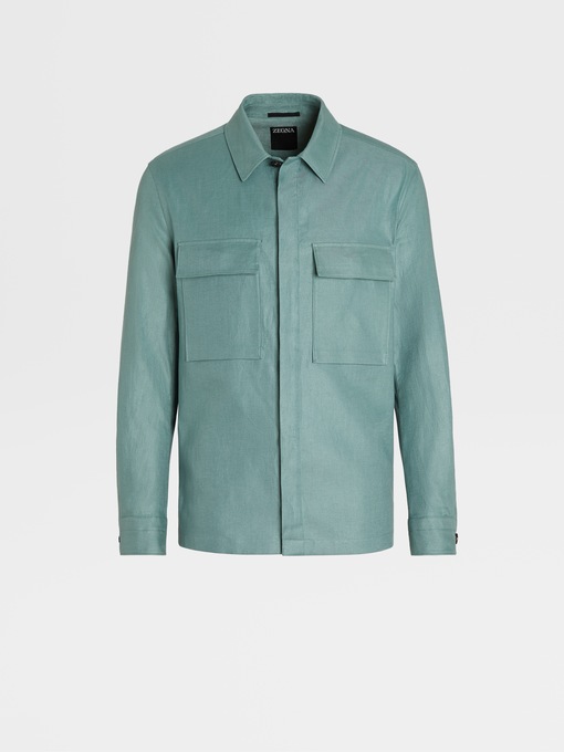 水绿色Premium 棉质短袖针织T 恤SS23 26472630 | Zegna