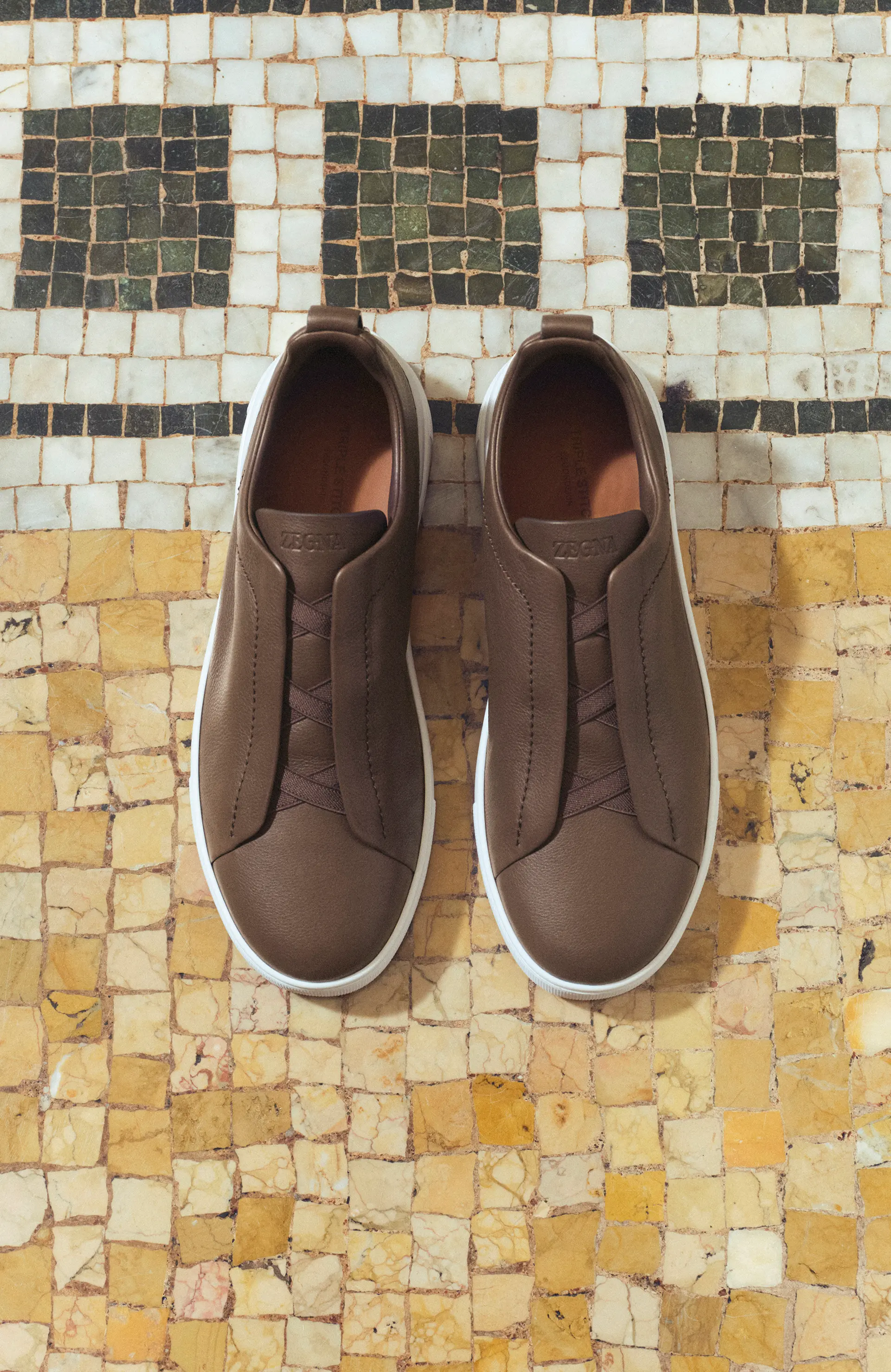 ZEGNA Triple Stitch from the men’s Fall Winter 2025 collection, crafted in premium Italian leather.