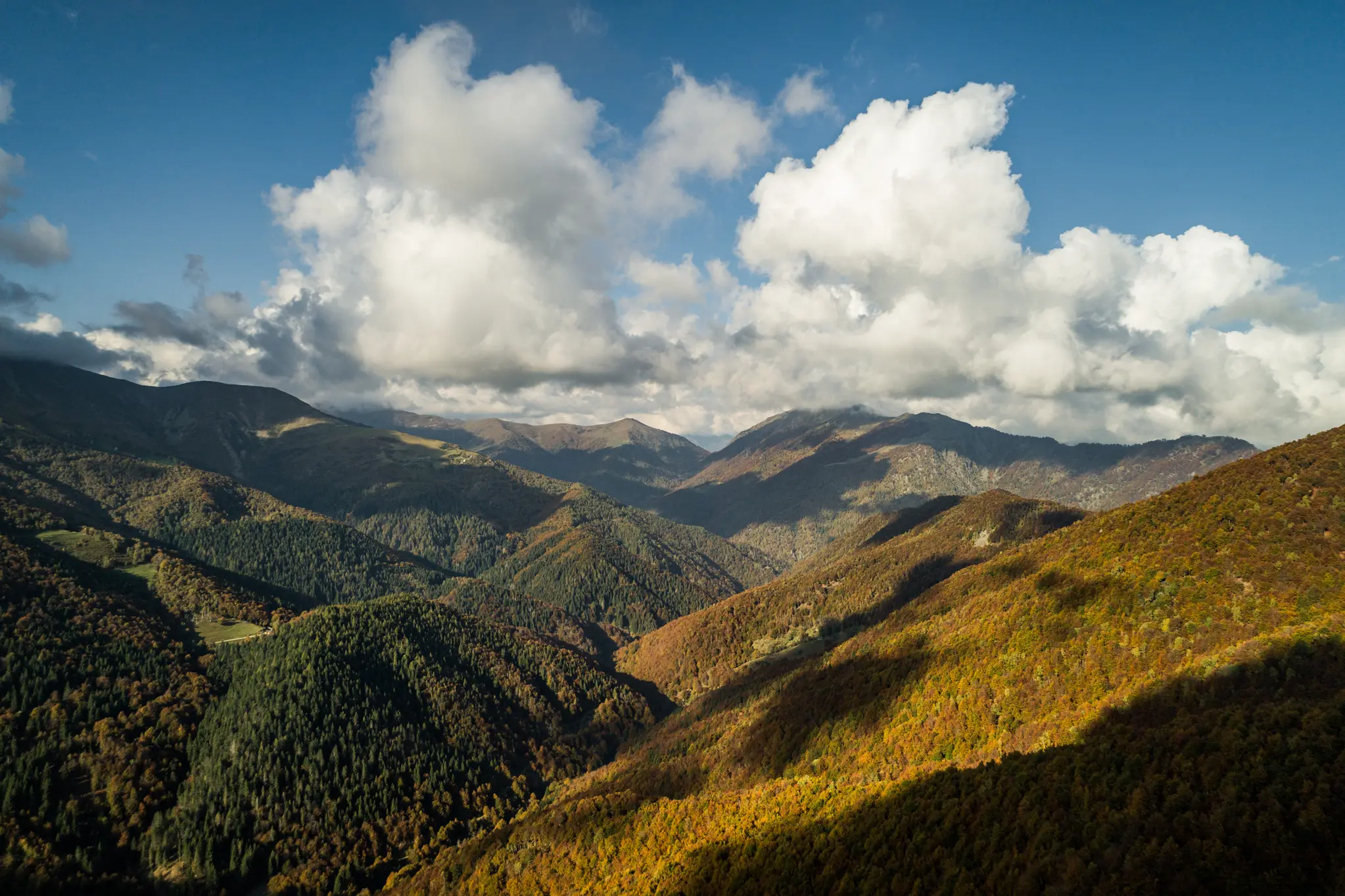 Oasi Zegna landscape during fall.