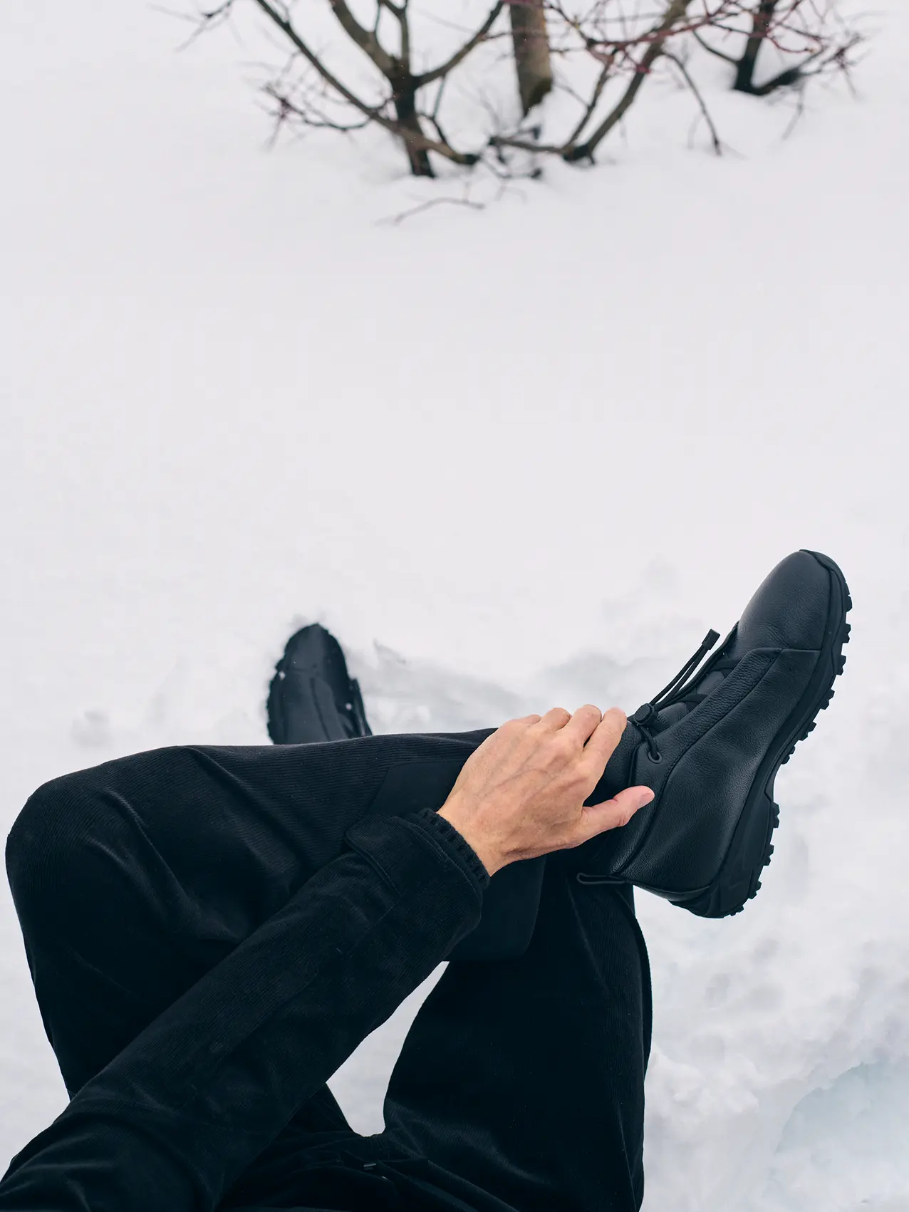 Close-up of ZEGNA Vetta Boots from the FW25 season