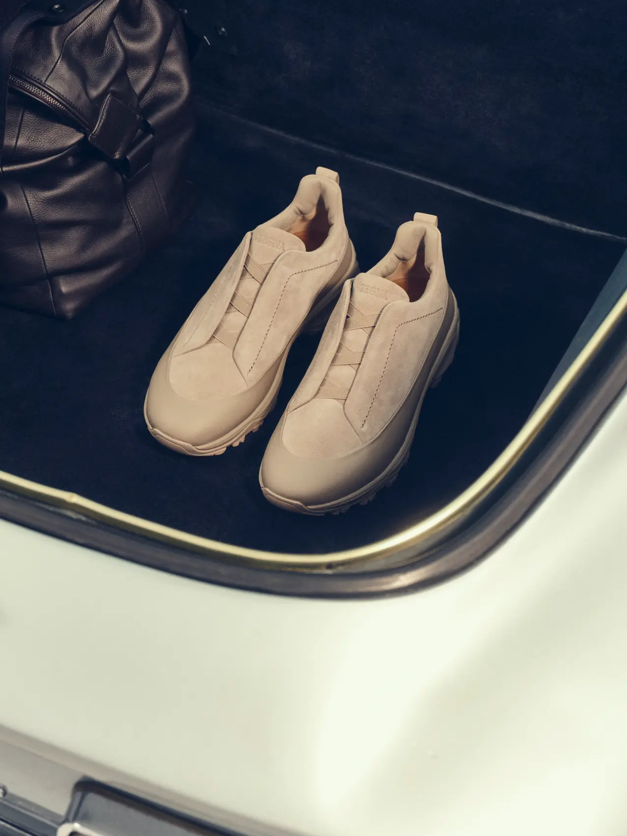 ZEGNA 2025 秋冬系列男士 Monte 運動鞋，以高級意大利皮革精巧製作。