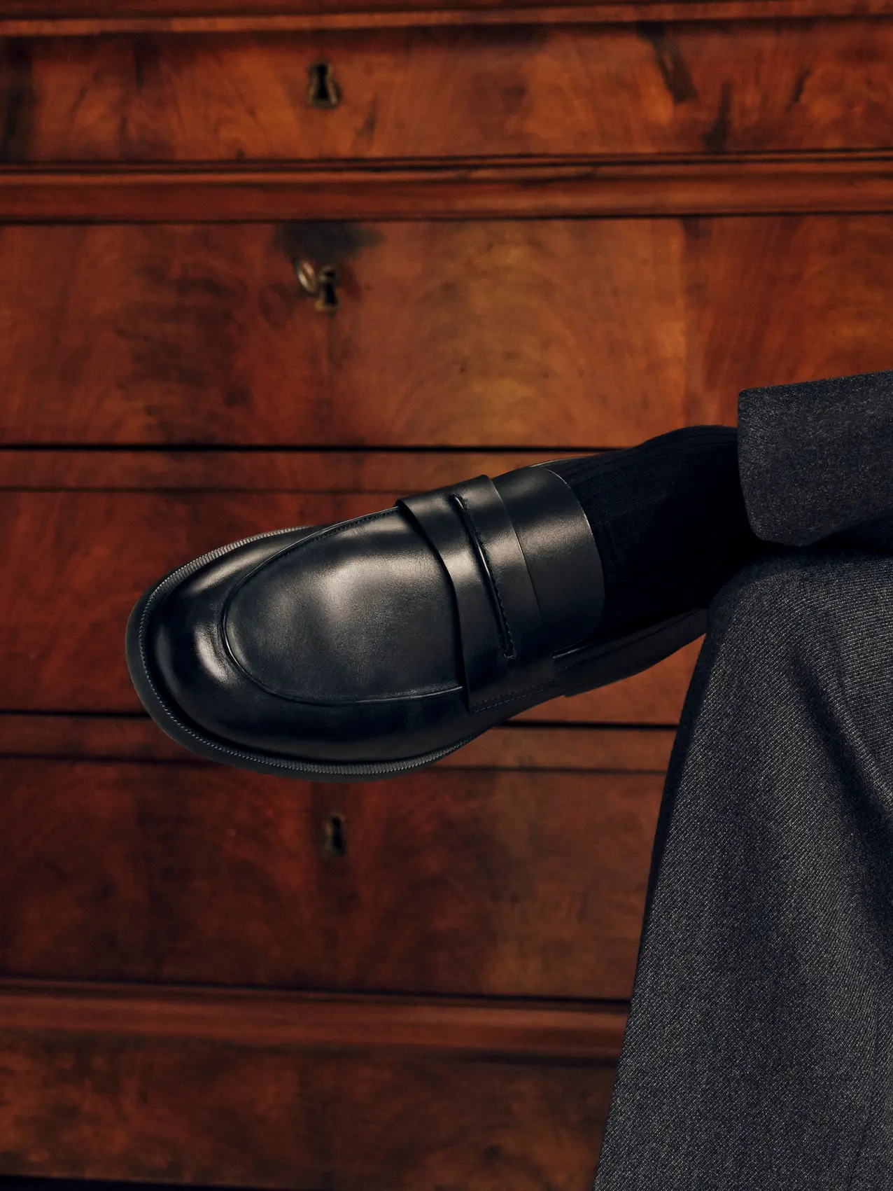 ZEGNA Mocassin Corso in smooth calfskin from the FW26 collection.
