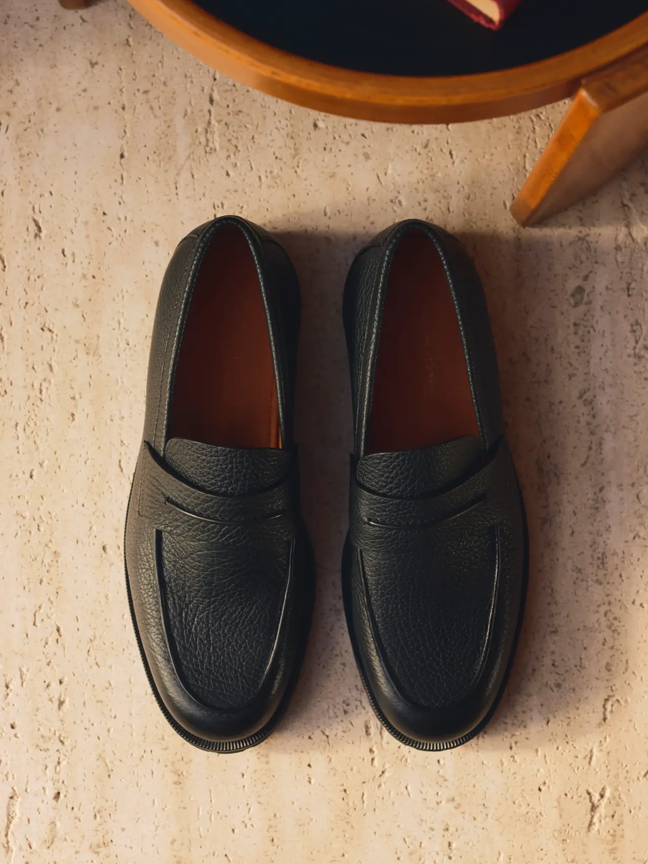 Top view of the Mocassino Pioggia from the ZEGNA Fall/Winter 2026 collection.