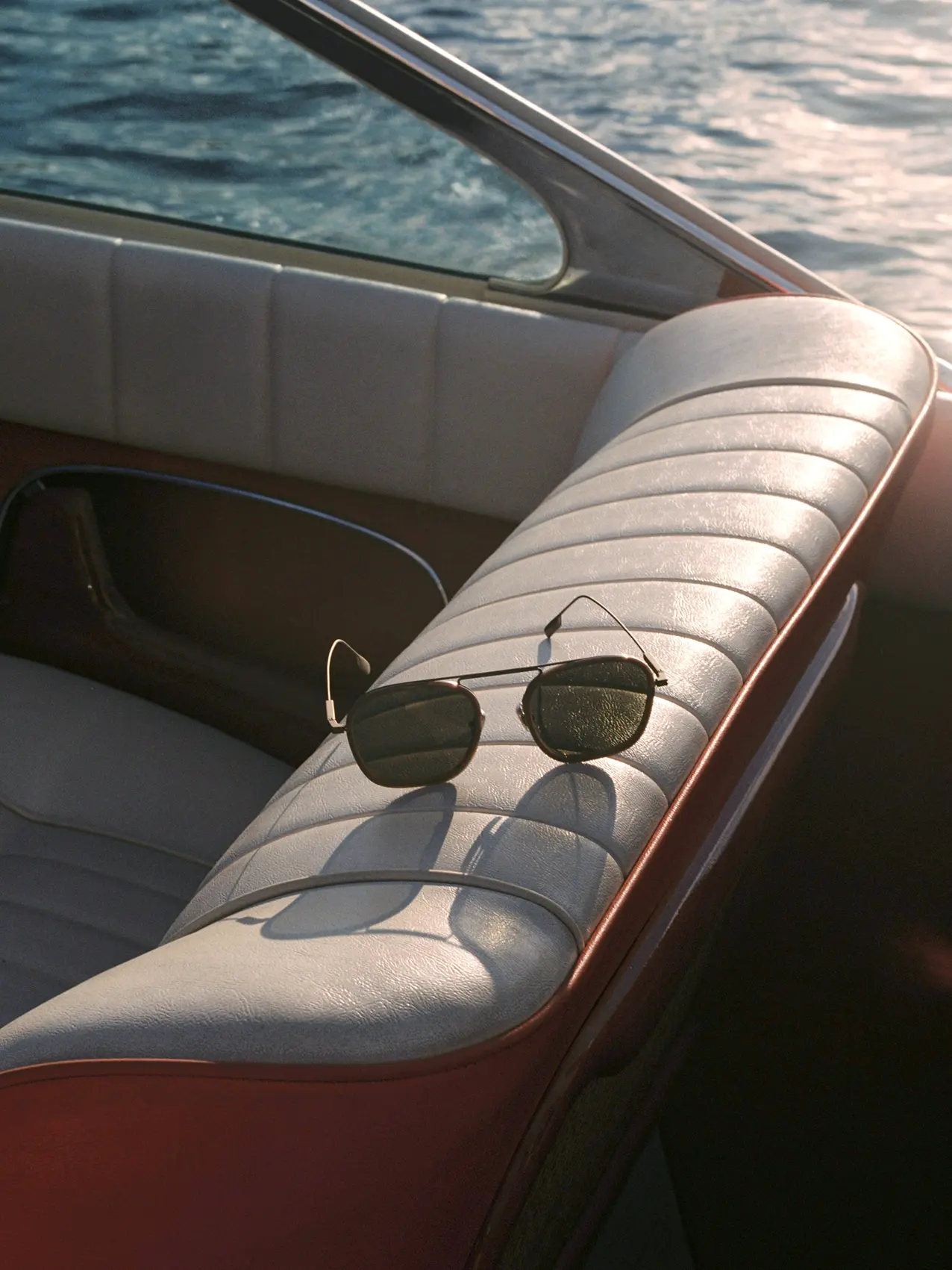 Close-up of sunglasses from the ZEGNA SS26 collection.