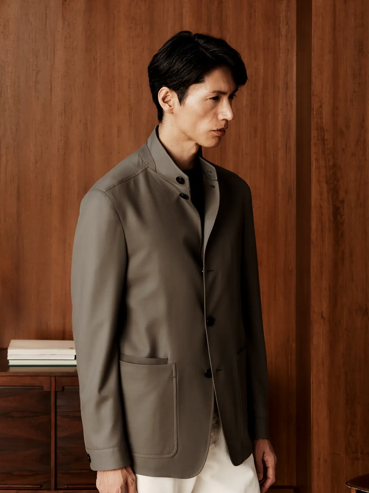 Man in a casual luxury outfit from the ZEGNA Spring/Summer 2026 collection.
