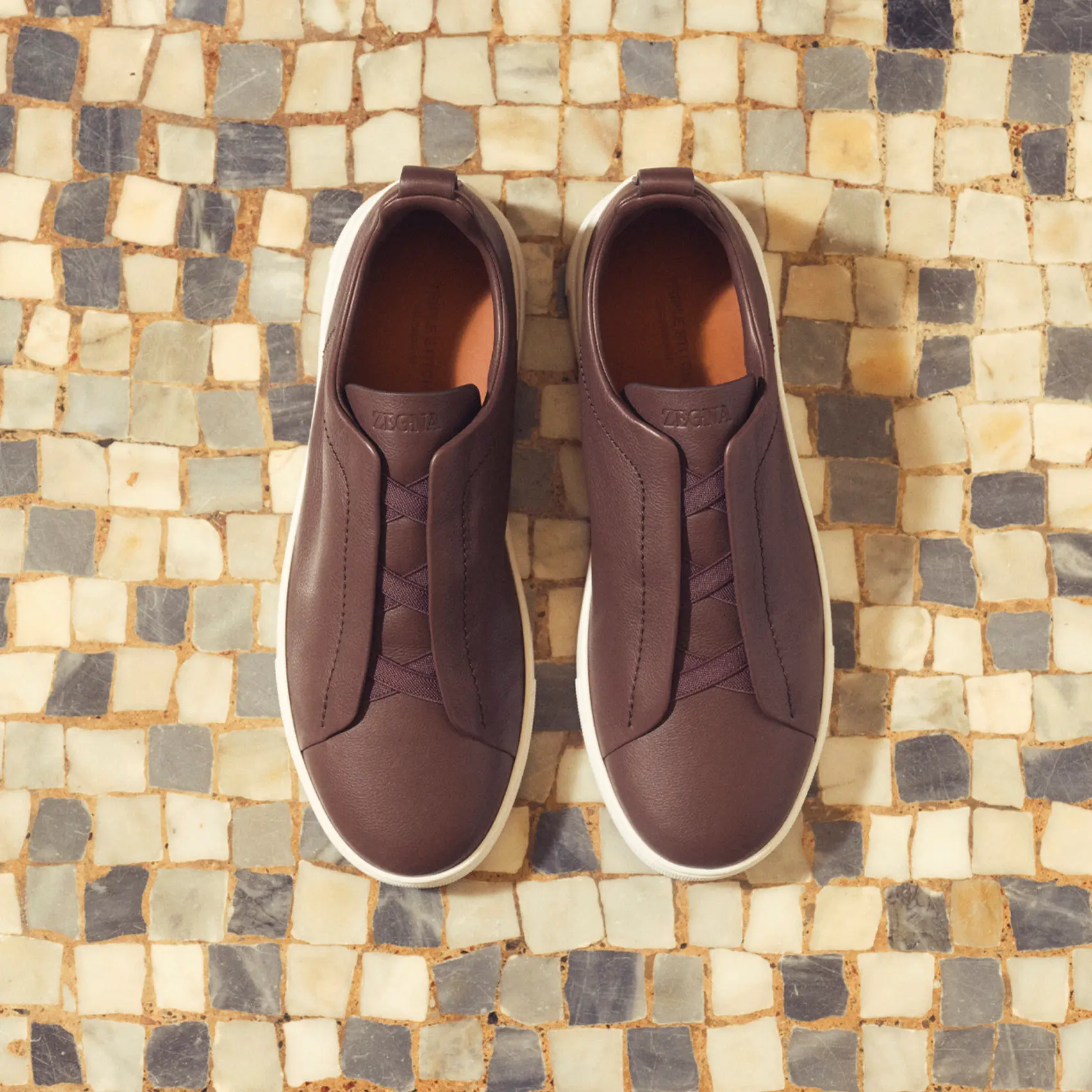 新季 ZEGNA 男裝 Triple Stitch 低筒、Monte 及 Vetta 運動鞋。