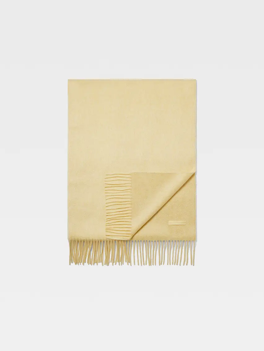 Pastel Yellow Oasi Cashmere Scarf