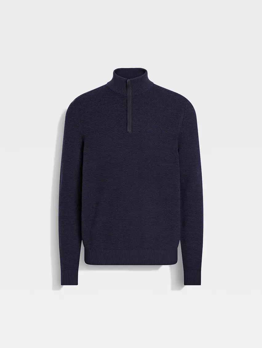 Vellus Aureum Zip Mock Neck