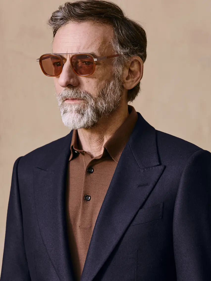 Man in an elegant Torino-style suit, from the ZEGNA FW25 collection.