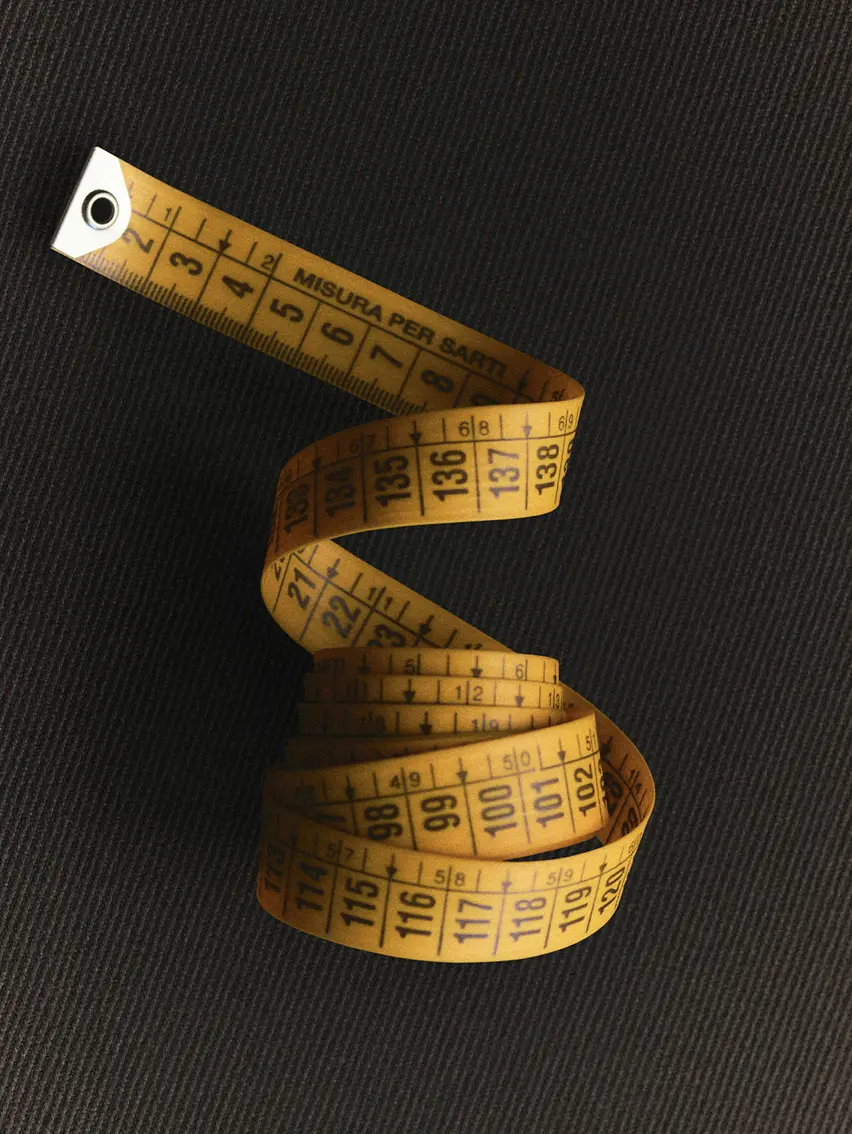 Tailor's measuring tape.
