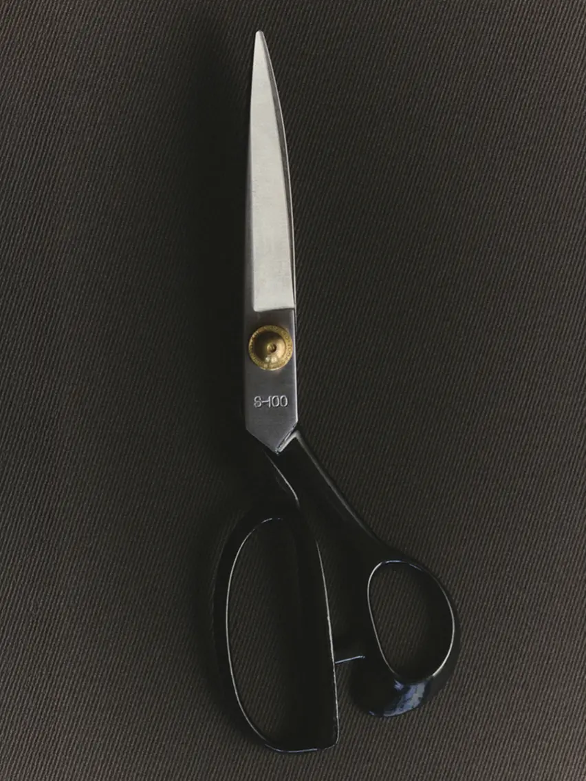 Professional tailoring scissors.