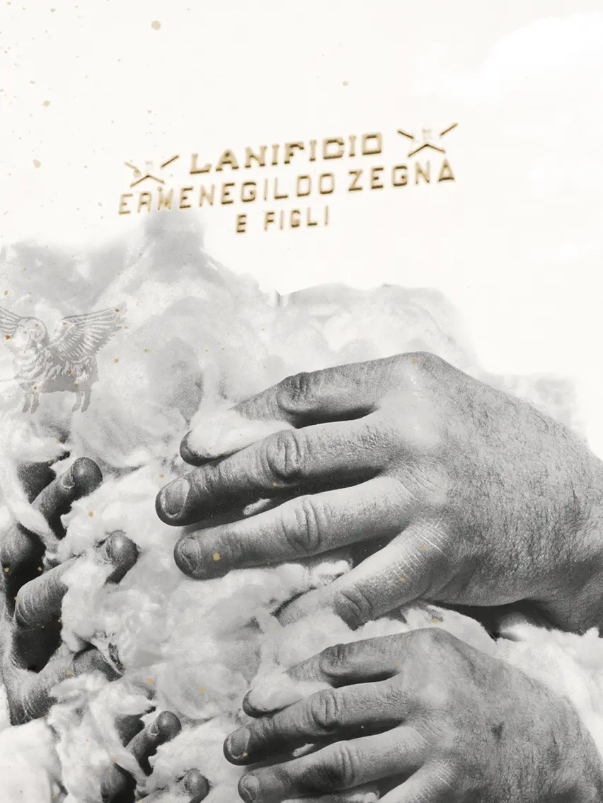 Vellus Aureum wool by ZEGNA, a sustainable luxury fibre with a fineness of 13 microns.