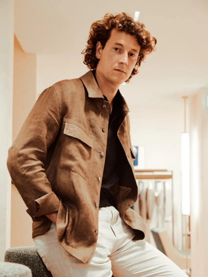 Pietro Pasolini 身着 Zegna Luxury Leisurewear