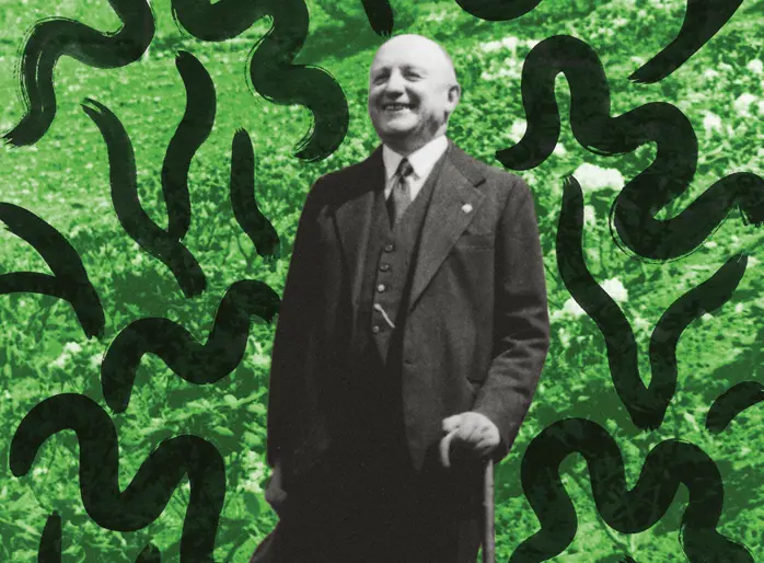 Black and white image of Ermenegildo Zegna, founder of the ZEGNA brand.