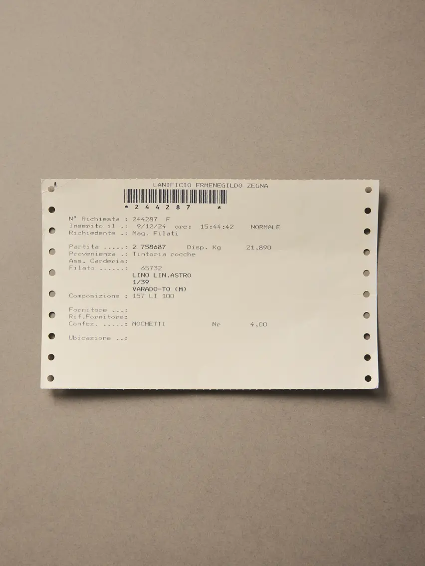 来自 Ermenegildo Zegna 典藏设计库的历史藏品。