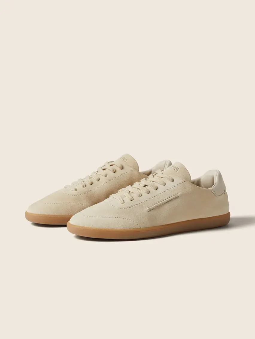 White 232 Suede Sneakers