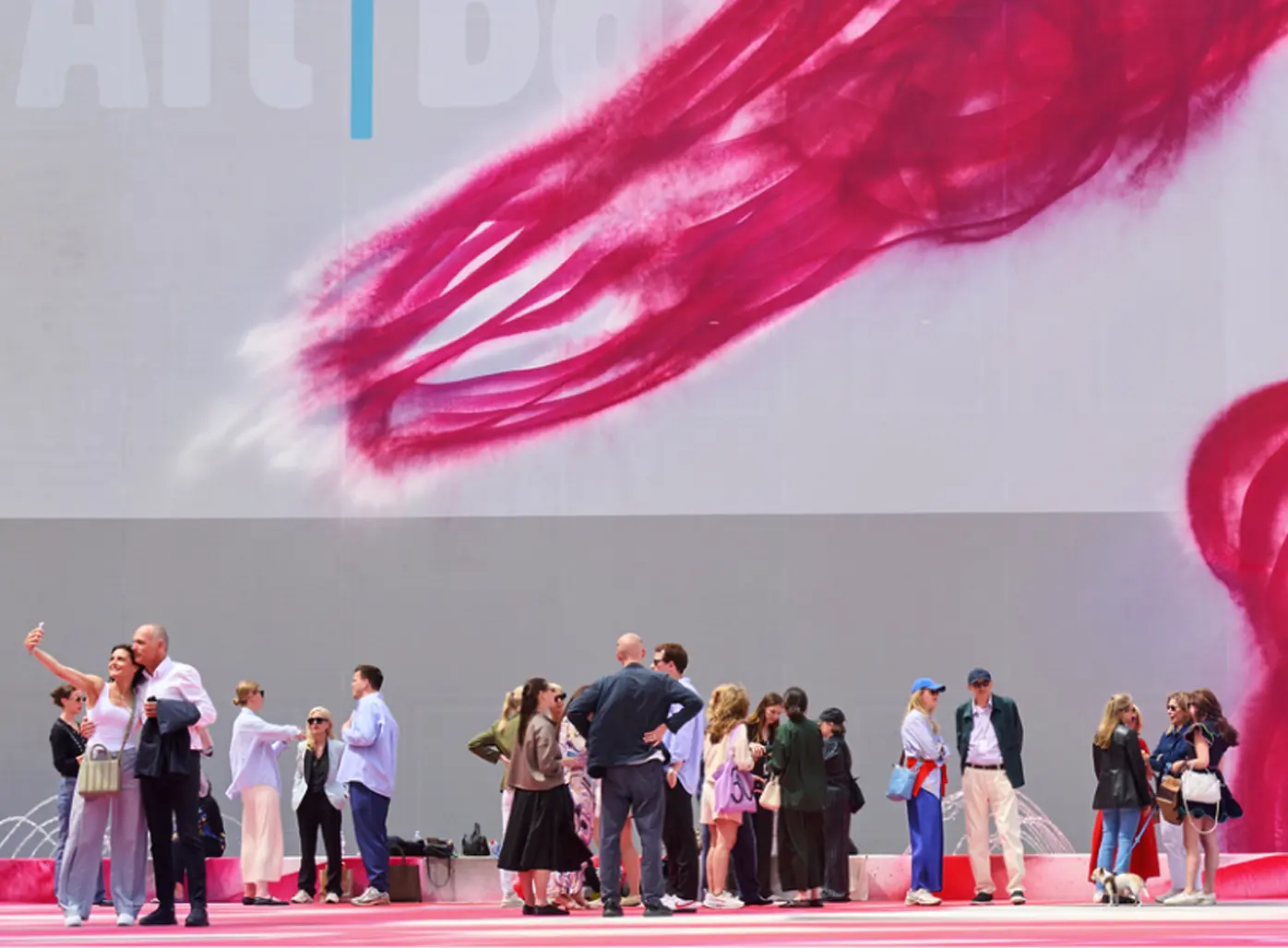 Entrance of the Miami Beach Convention Center during Art Basel Miami Beach.