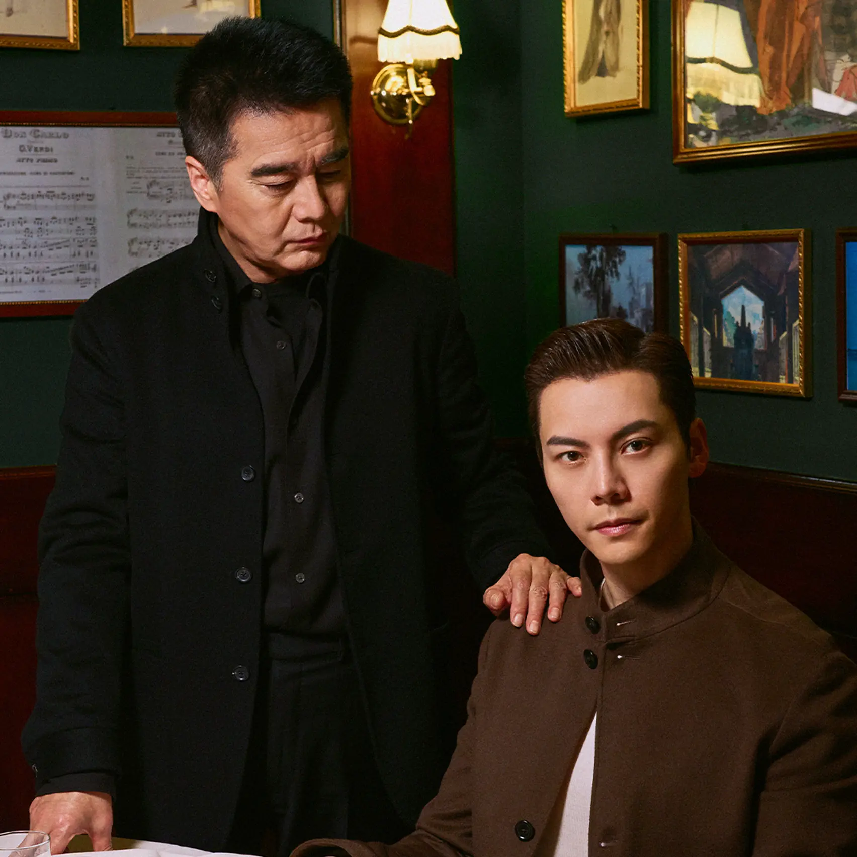 William Chan wearing a refined tailored look by ZEGNA.