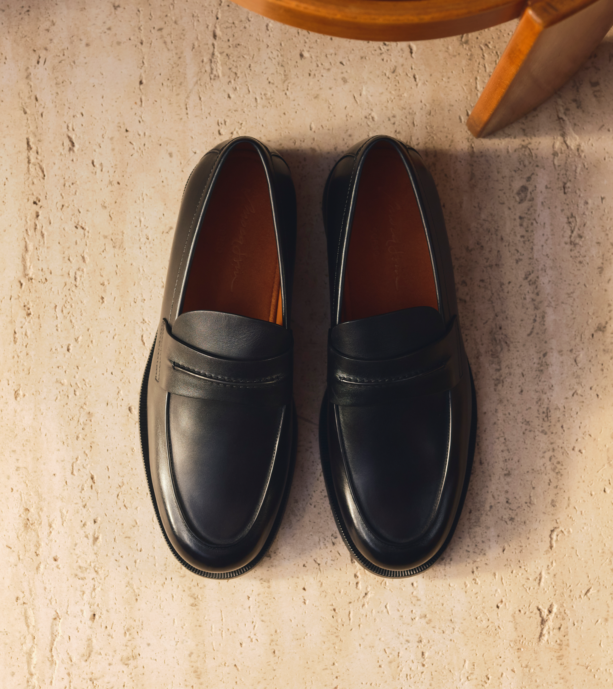 Mocassino Corso 俯视图，来自 ZEGNA（杰尼亚）2026 秋冬系列。