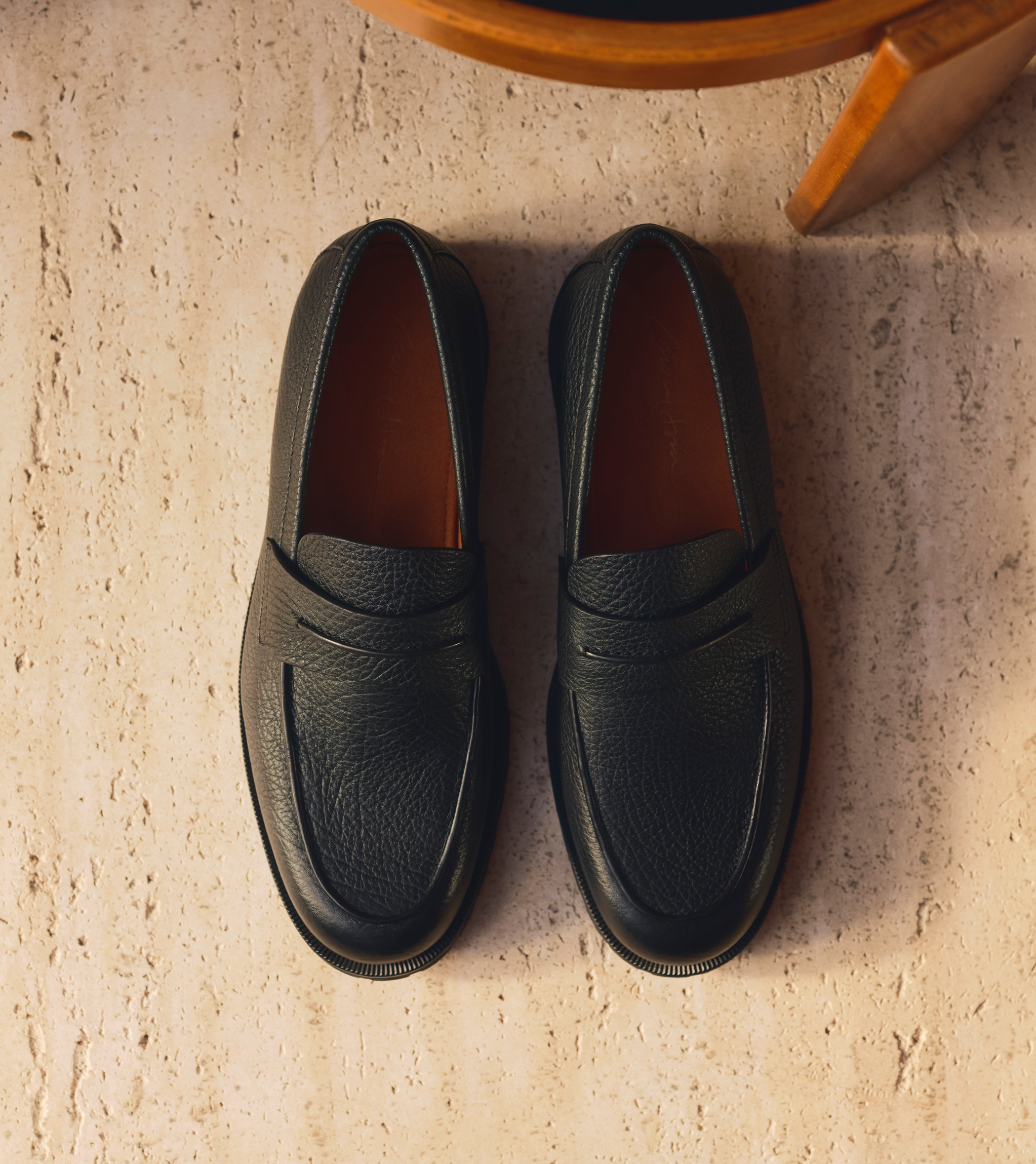 Mocassino Pioggia 俯视图，来自 ZEGNA（杰尼亚）2026 秋冬系列。