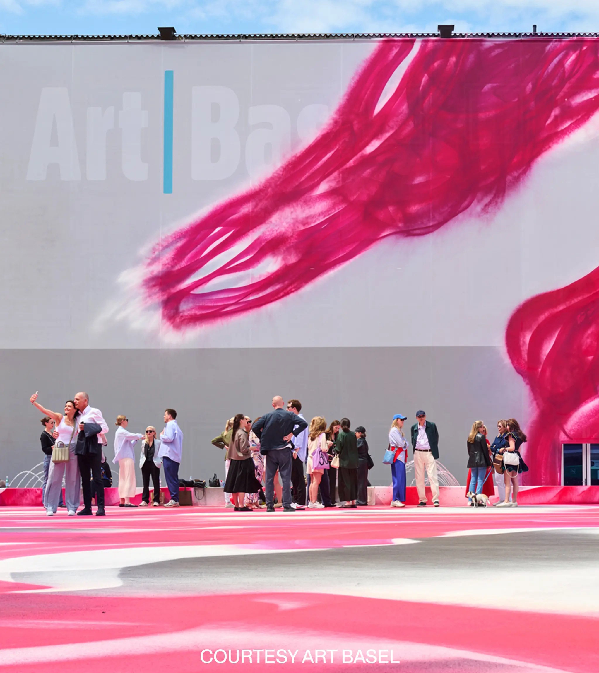 Entrance of the Miami Beach Convention Center during Art Basel Miami Beach.