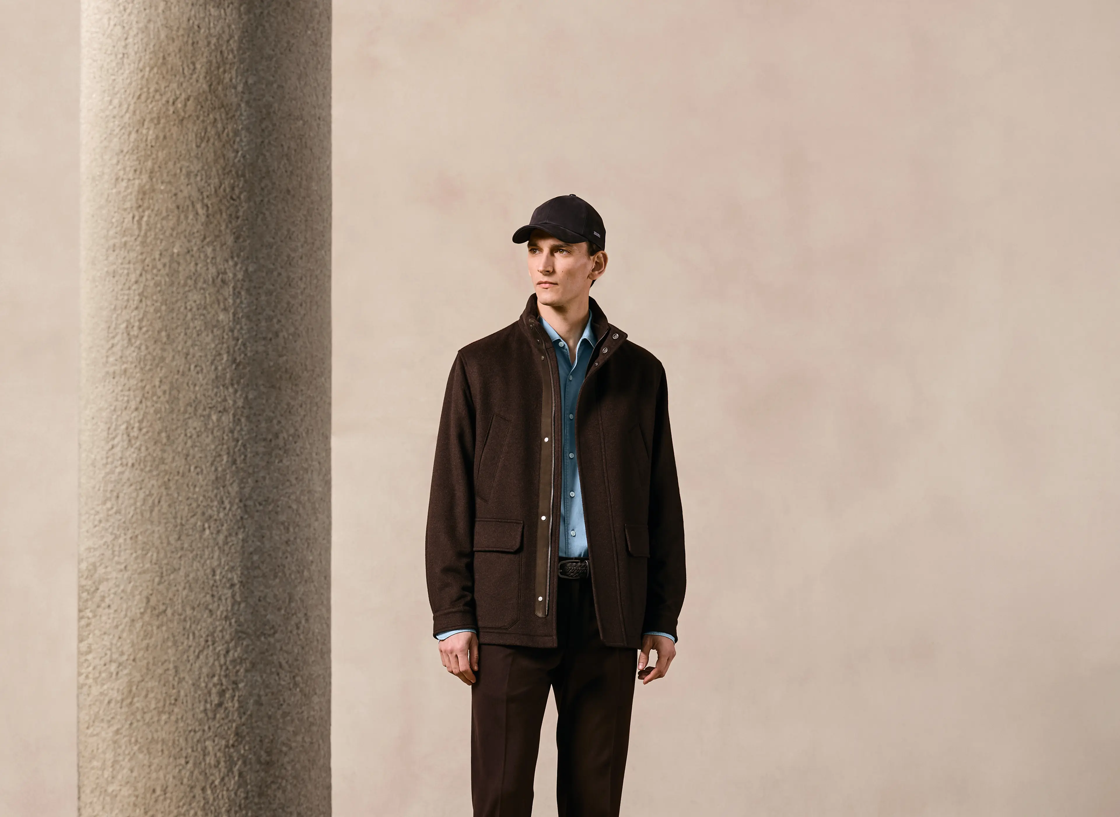 ZEGNA(杰尼亚) FW25 系列男士秋装升级版,搭配奢华外套。