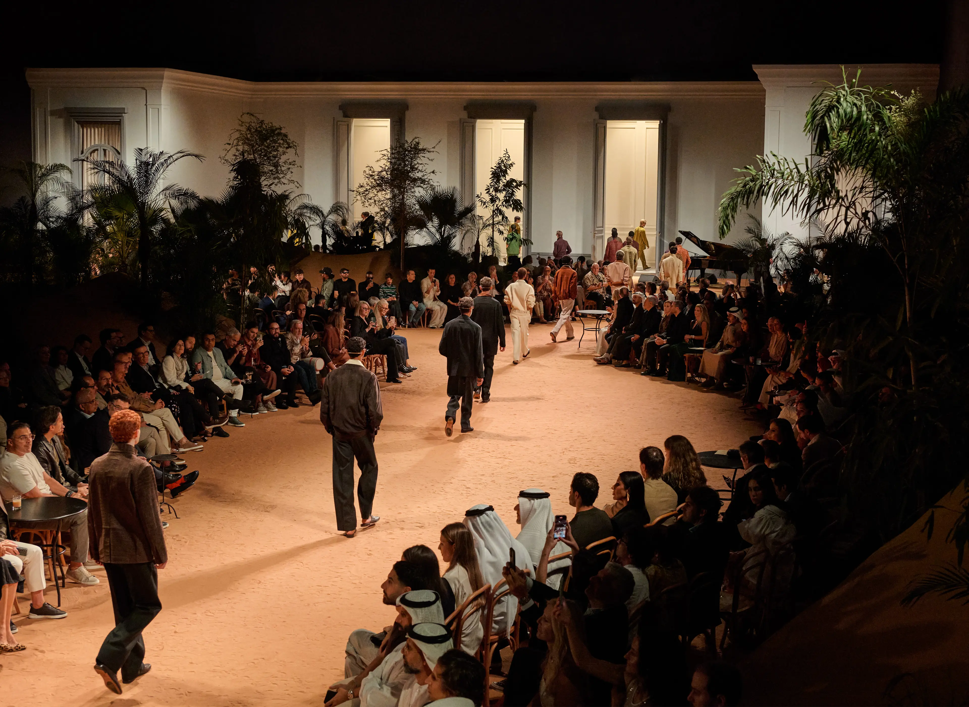 Models on the runway at the ZEGNA Summer 2026 Fashion Show.