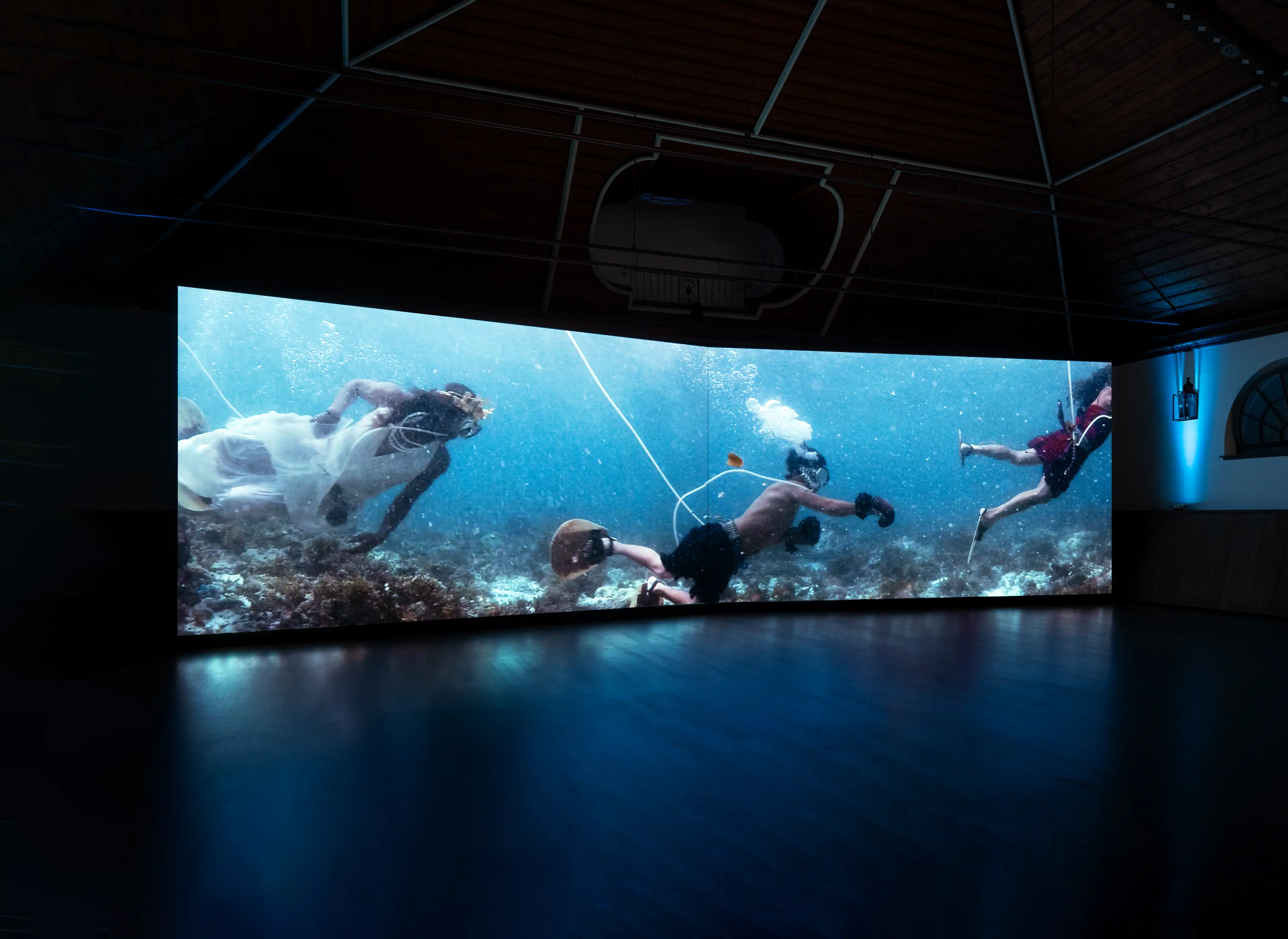 Martha Atienza’s installation The Seabed as Forest exhibited at Art Basel.