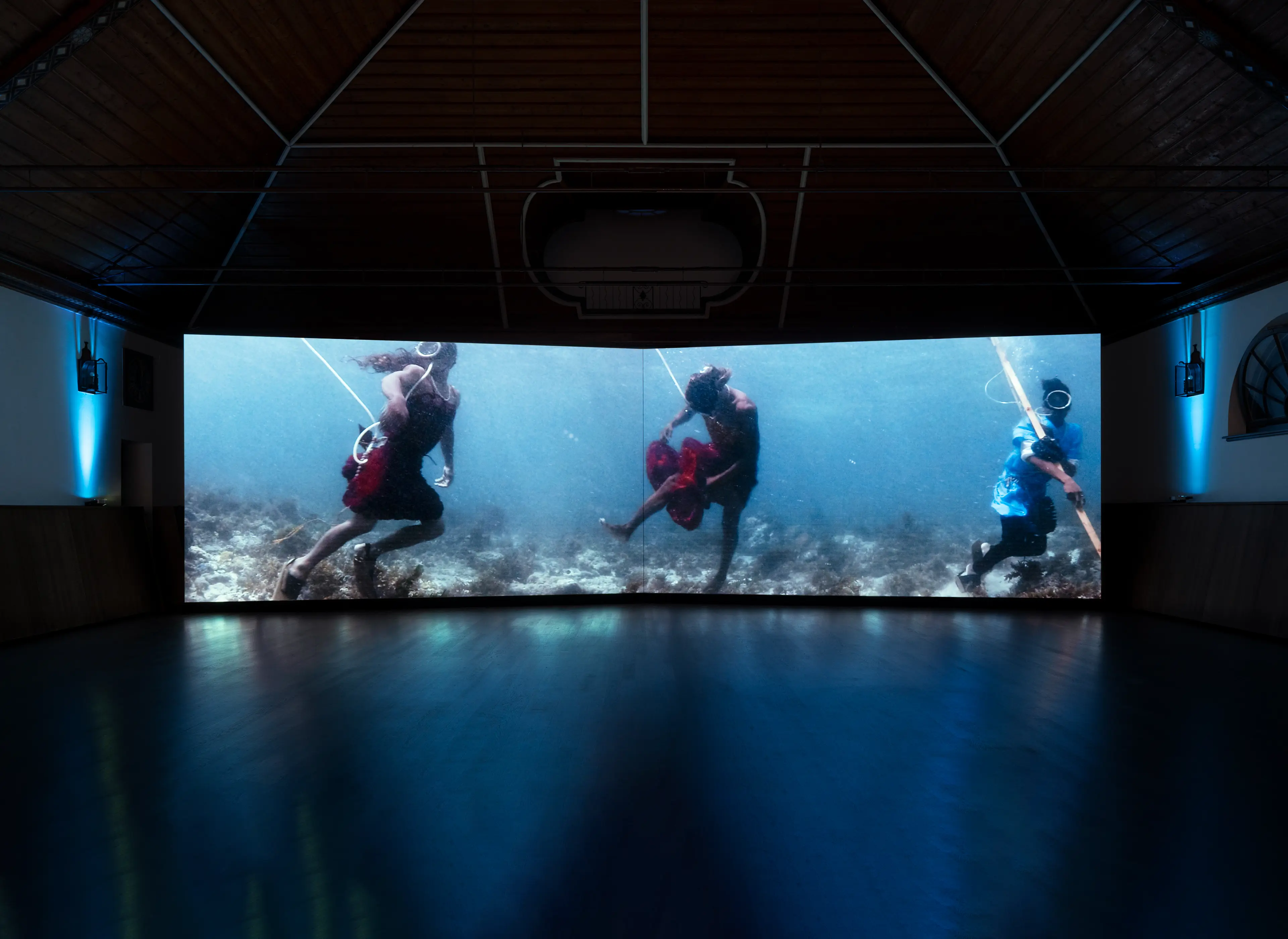 Martha Atienza’s installation The Seabed as Forest exhibited at Art Basel.