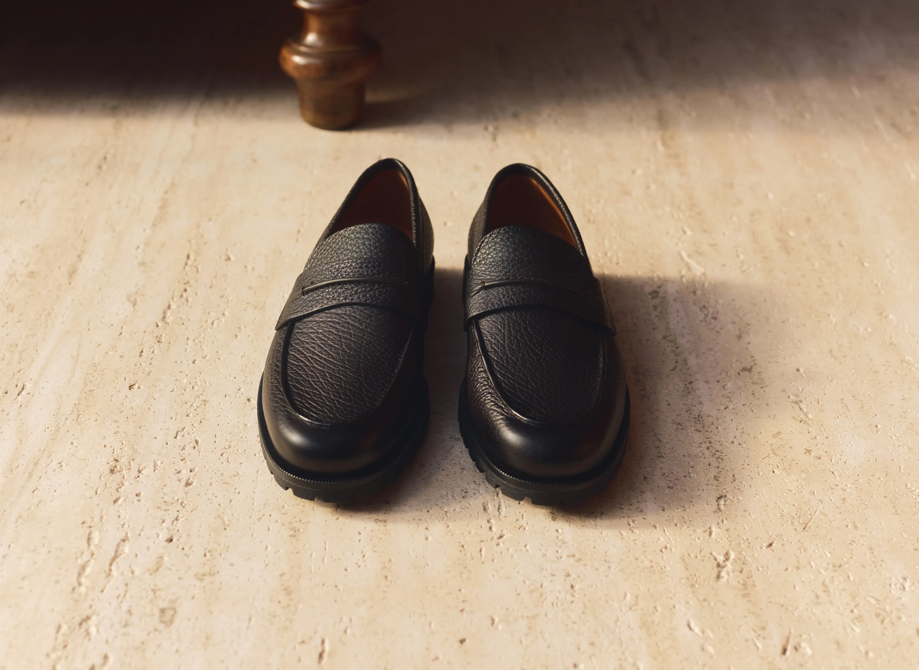 Mocassino Pioggia 正面图，出自 ZEGNA（杰尼亚）2026 秋冬系列。