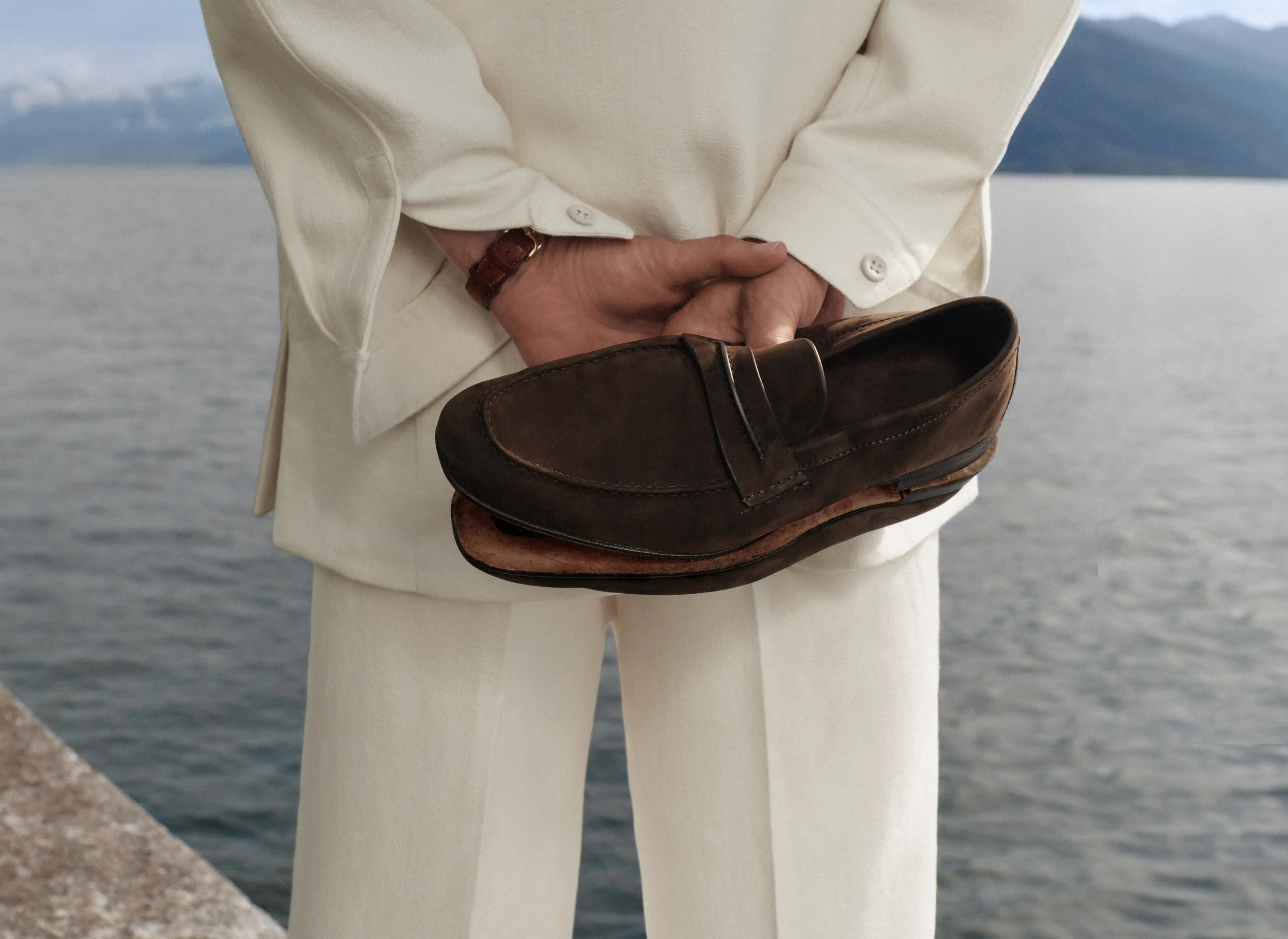 ZEGNA SS26 系列 Mocassin 特写。