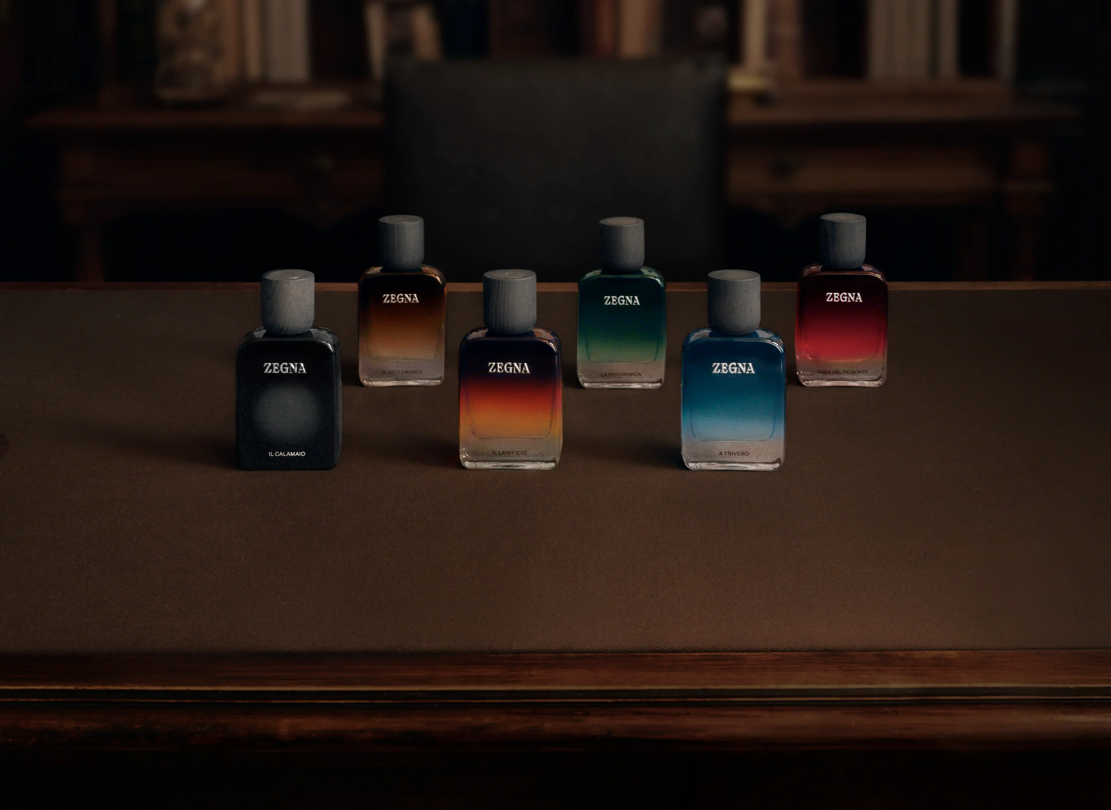 ZEGNA（杰尼亚）全新香氛系列，包含六款特色香调。