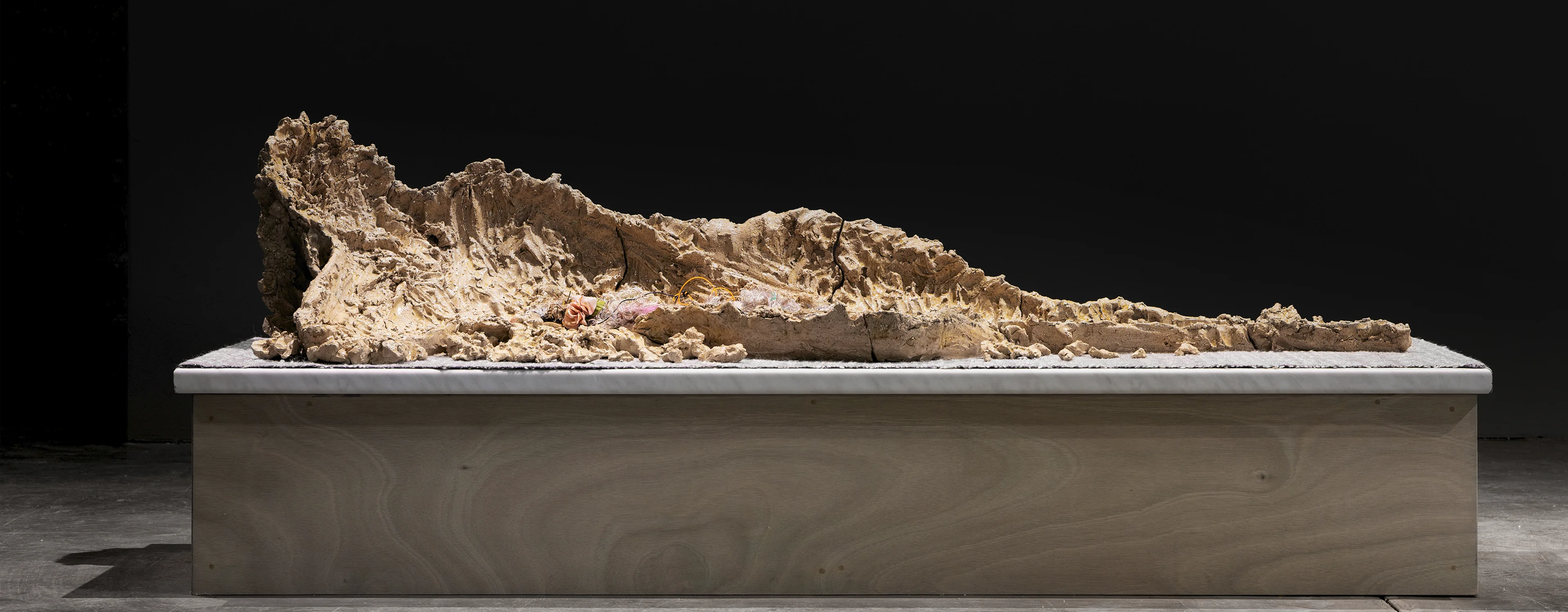 Artwork at the Venice Biennale by Cecilia Camonini for the Italian Pavilion, part of the “Con te con tutto” project.