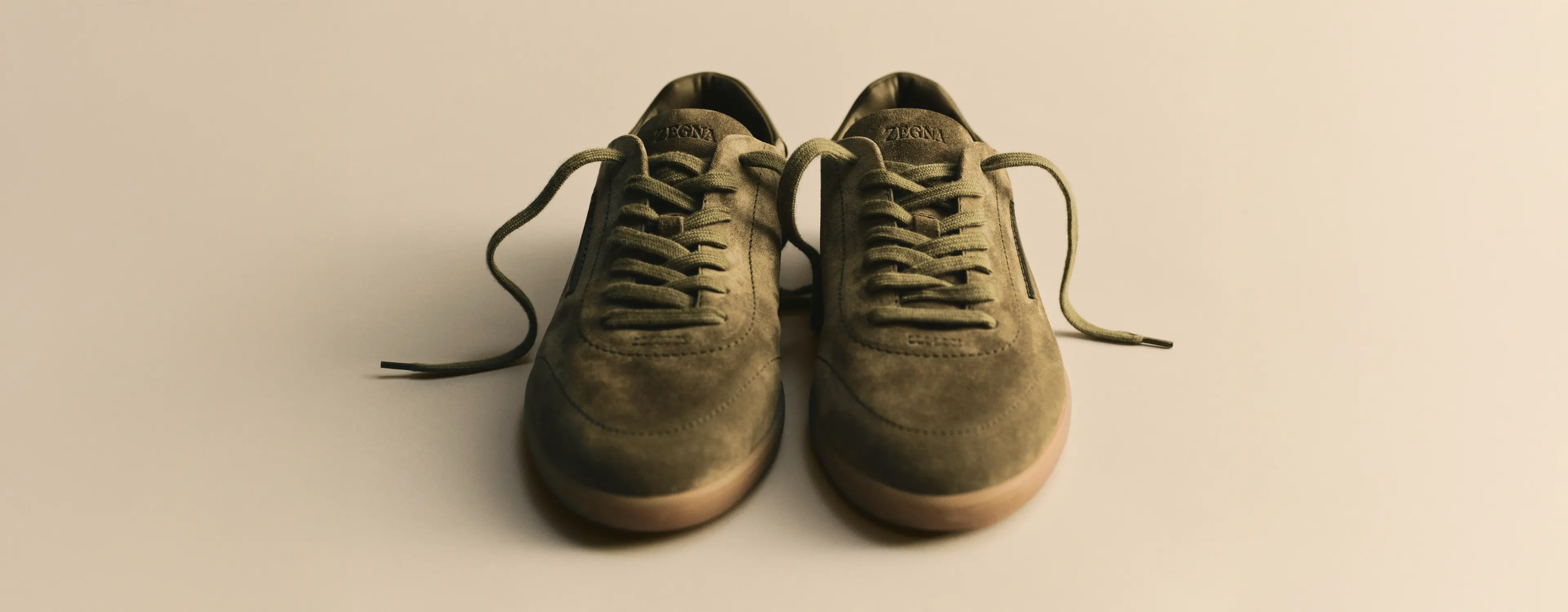 232 suede sneakers in the ZEGNA Felce color, part of the Spring Summer 2026 collection.