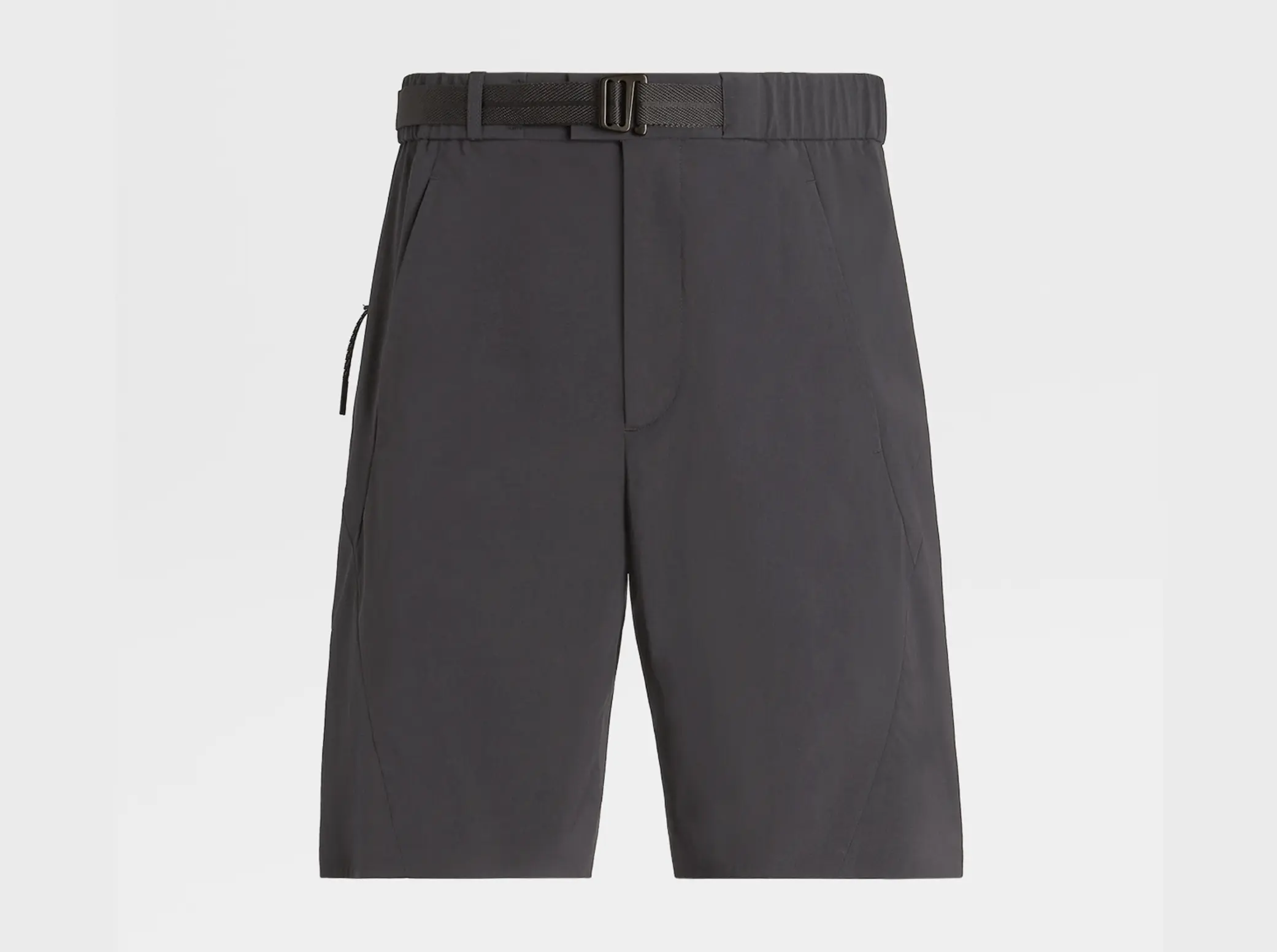 Details of Black Stretch Nylon Shorts