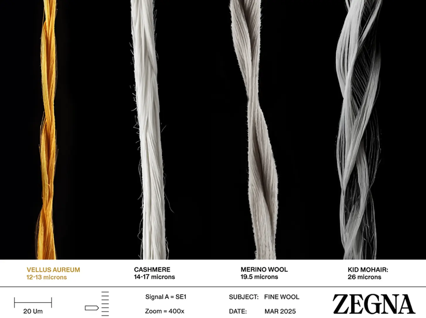 Close-up of Vellus Aureum fibers showcasing natural texture and material refinement.